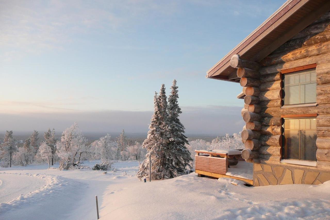 Sielikkoe Aurora Log Apartments Саариселькя Экстерьер фото